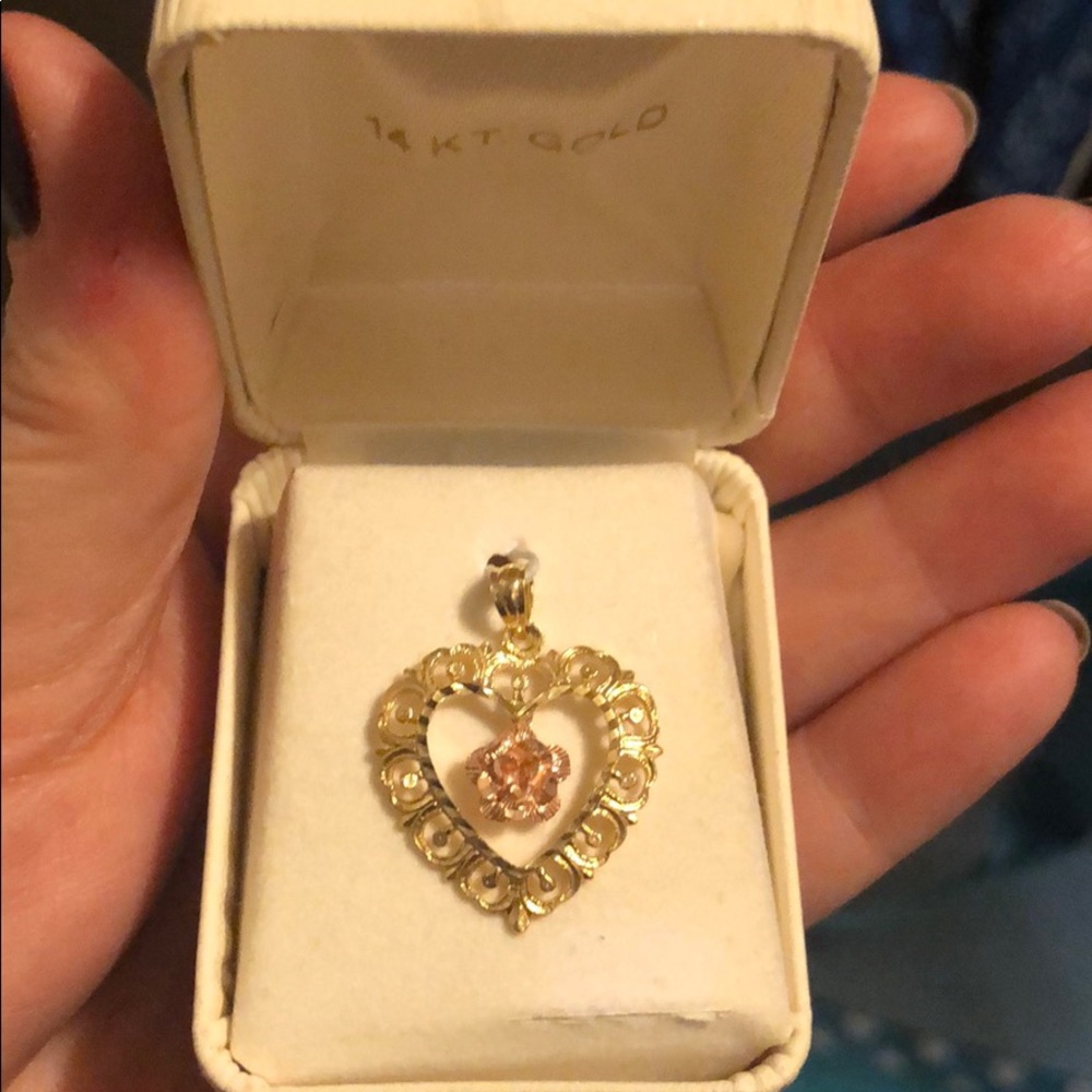 14K Gold Heart pendent